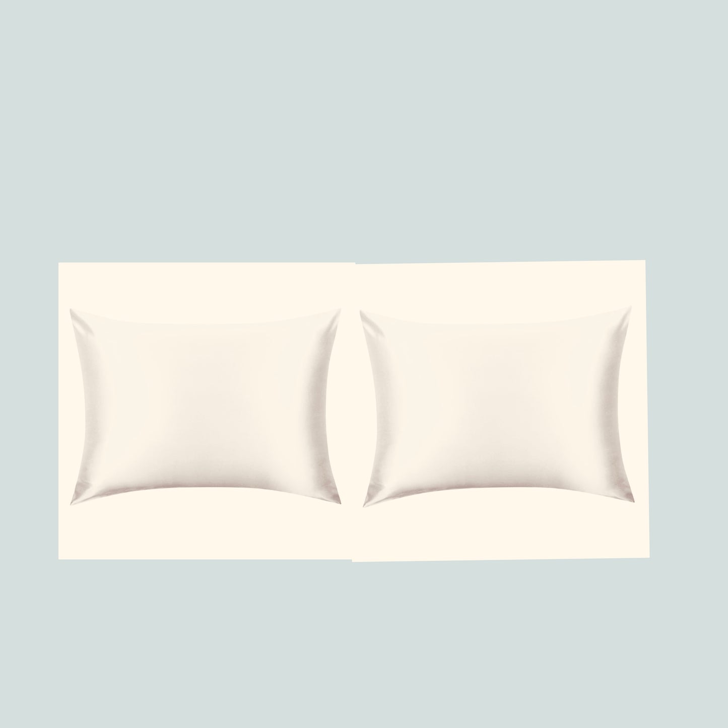 2 x Mulberry Silk Pillowcases, 22-momme