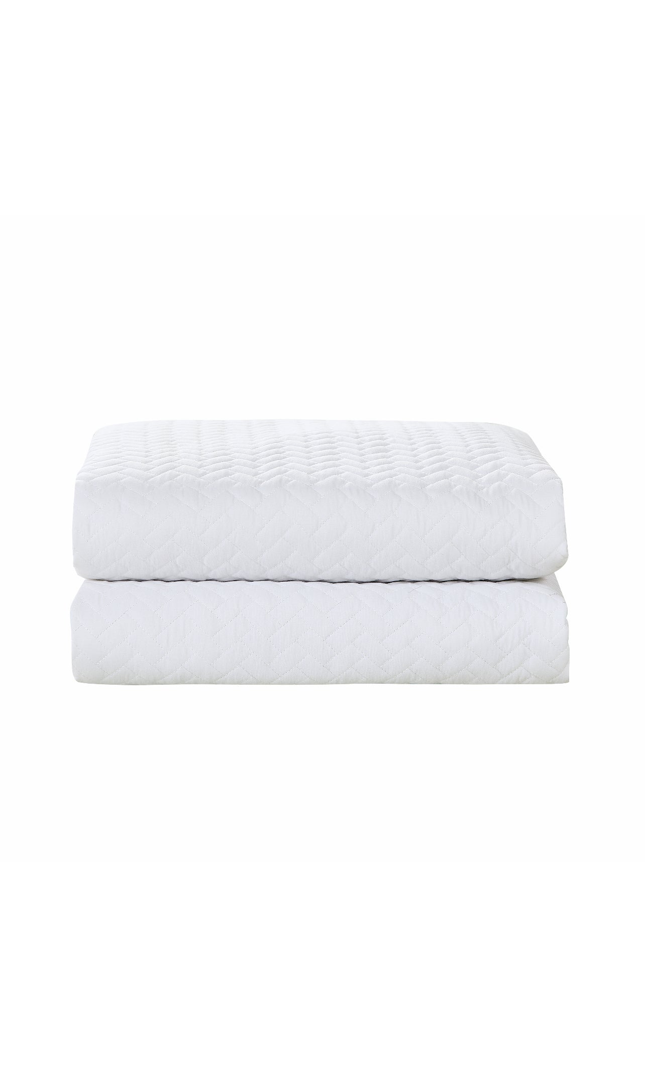 Quilted Duvet Cover Set - 3 pieces, White