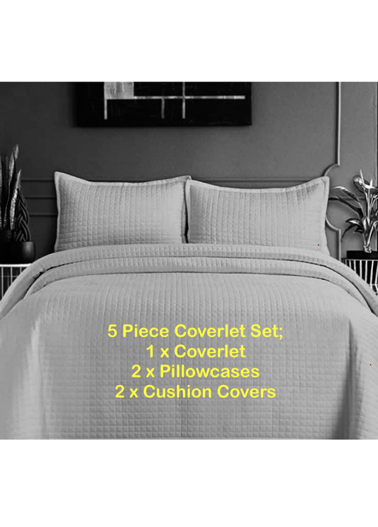 Thick Coverlet Set - 5 Pieces