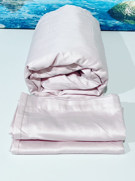 California King, Cotton Sateen Fitted Sheet Set; 400TC