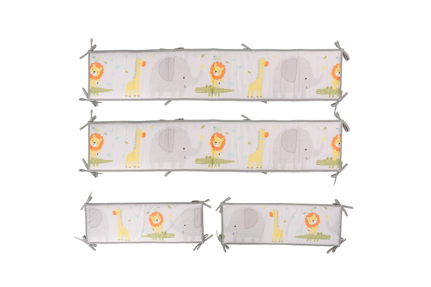 Padded Cot Bumpers; Animal Pattern